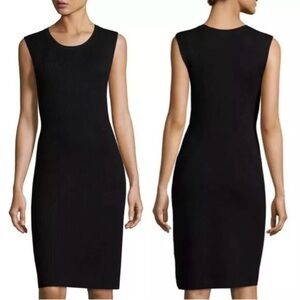 Vince Black Sleeveless Sheath Dress